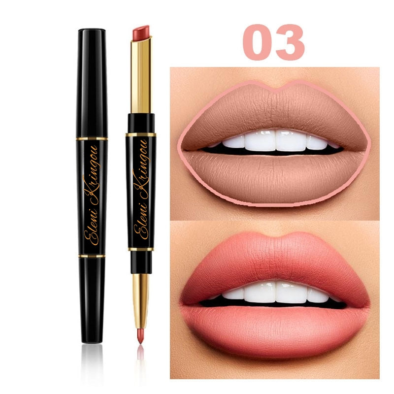 Eleni Kringou Beauty Set (Lipstick, Mascara, Eyebrow Pencil & Gel) [FREE MAKEUP BAG]