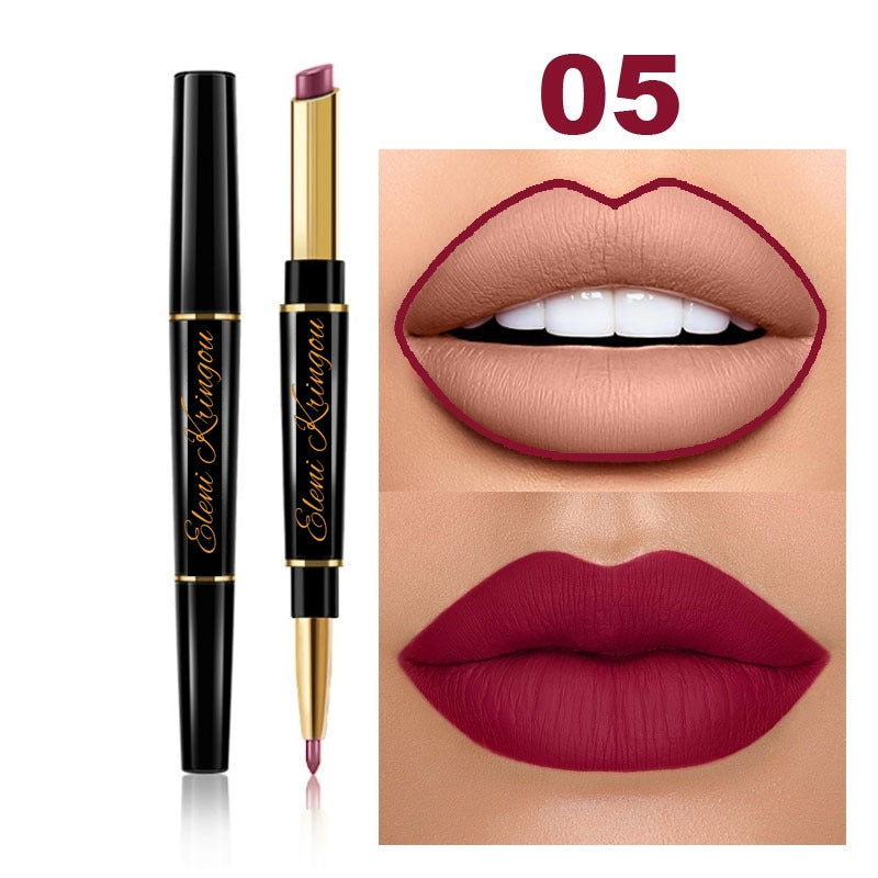 Eleni Kringou Beauty Set (Lipstick, Mascara, Eyebrow Pencil & Gel) [FREE MAKEUP BAG]