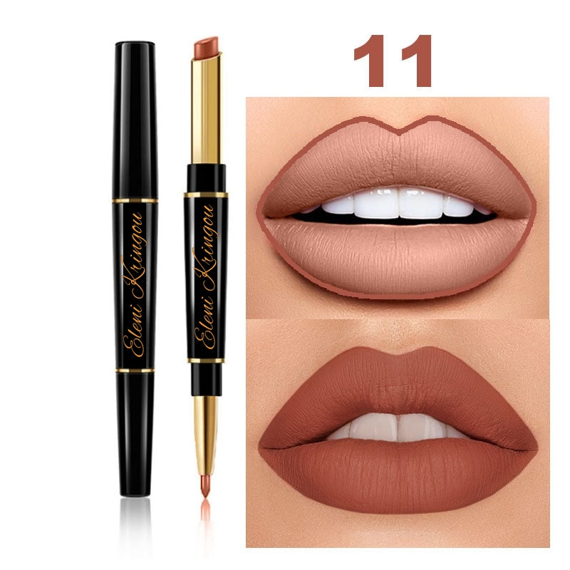 Eleni Kringou Beauty Set (Lipstick, Mascara, Eyebrow Pencil & Gel) [FREE MAKEUP BAG]