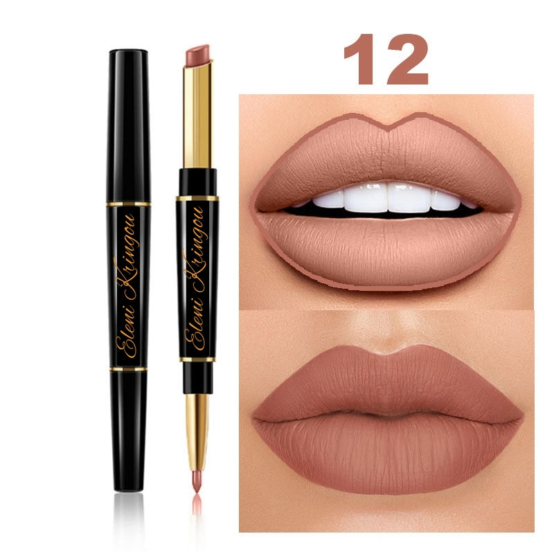 Eleni Kringou Beauty Set (Lipstick, Mascara, Eyebrow Pencil & Gel) [FREE MAKEUP BAG]